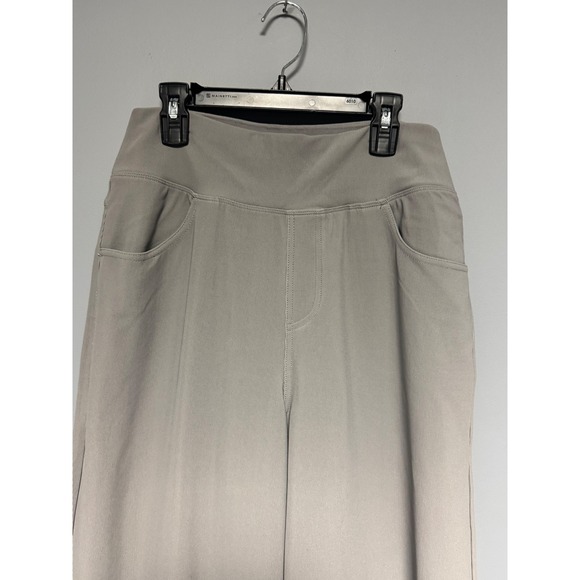 Halara Flex MicroWaffle Wide Leg Pants High Waisted Gray Comfort Size M NWT - Picture 2 of 8